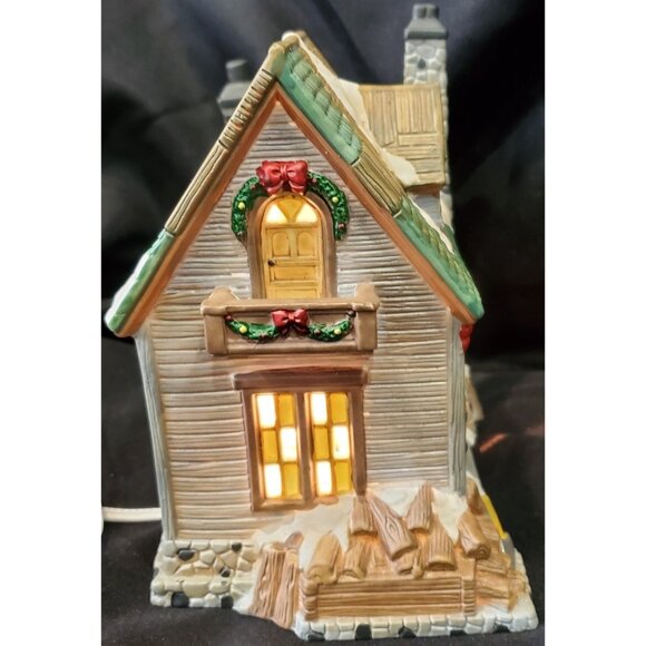 Santa Workbench SAWMILL CREEK WOODSHOP Christmas Village building wood shop mill - Picture 5 of 8
